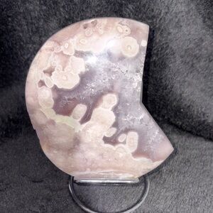 Pink Amethyst and flower agate moon